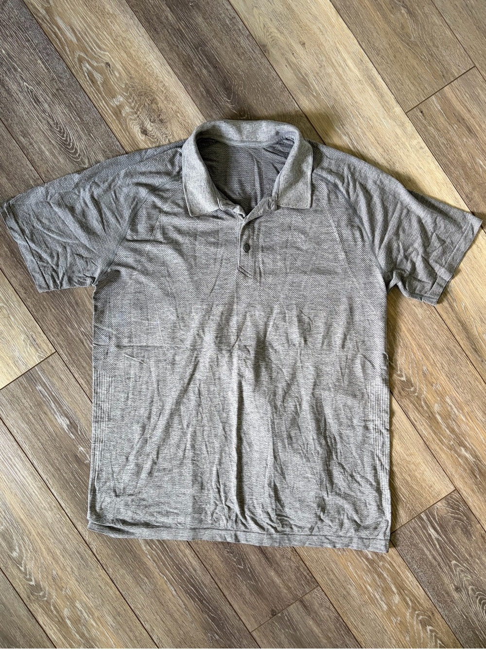 Lululemon Men's Gray Polo Shirt